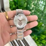 Portia Rose Gold & Blue Luxury Women’s Watch – 32mm Metallic Edition