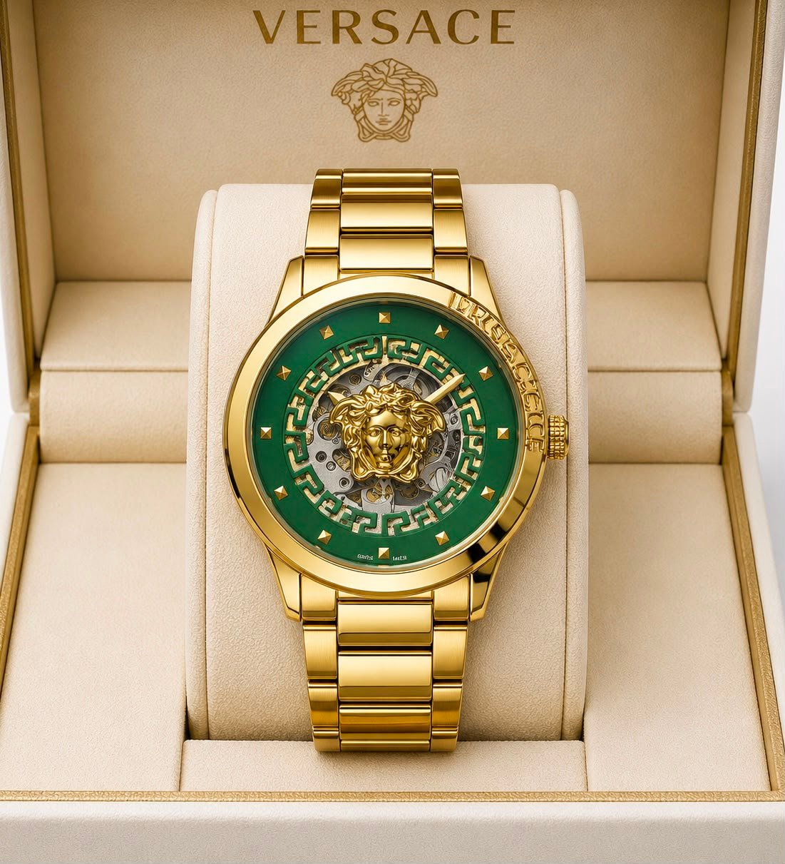Premium Automatic Men's Watch – Transparent Back Metal Edition