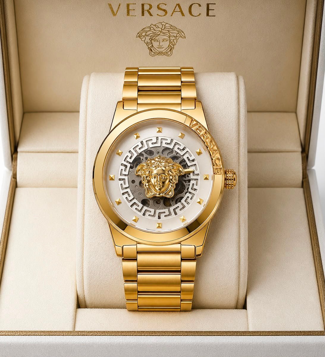 Premium Automatic Men's Watch – Transparent Back Metal Edition