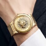 Premium Automatic Men’s Watch – Transparent Back Metal Edition