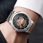 Premium Automatic Men’s Watch – Transparent Back Metal Edition