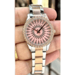 Layton Premium Women's Watch – Sunburst Pink & Crystal 36mm