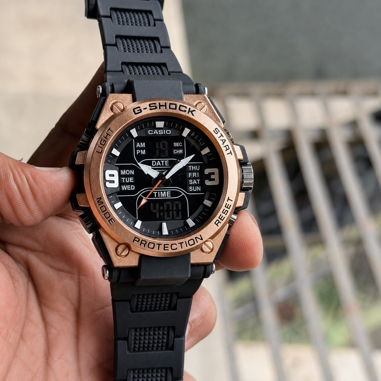 G-Steel Hybrid Men's Sport Watch – Mud Resistant with Digital Compass