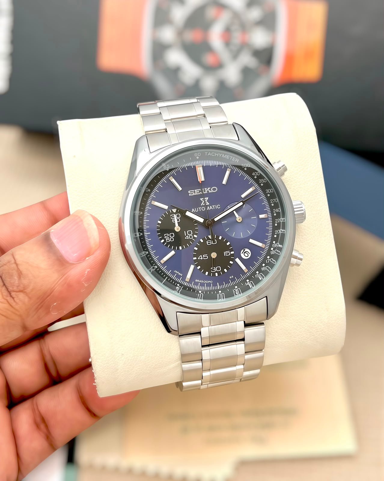 Men's Executive Chronograph Watch – Anti-Allergic Metal Strap Edition