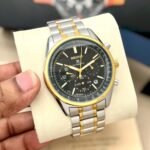 Men’s Executive Chronograph Watch – Anti-Allergic Metal Strap Edition