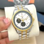 Men’s Executive Chronograph Watch – Anti-Allergic Metal Strap Edition