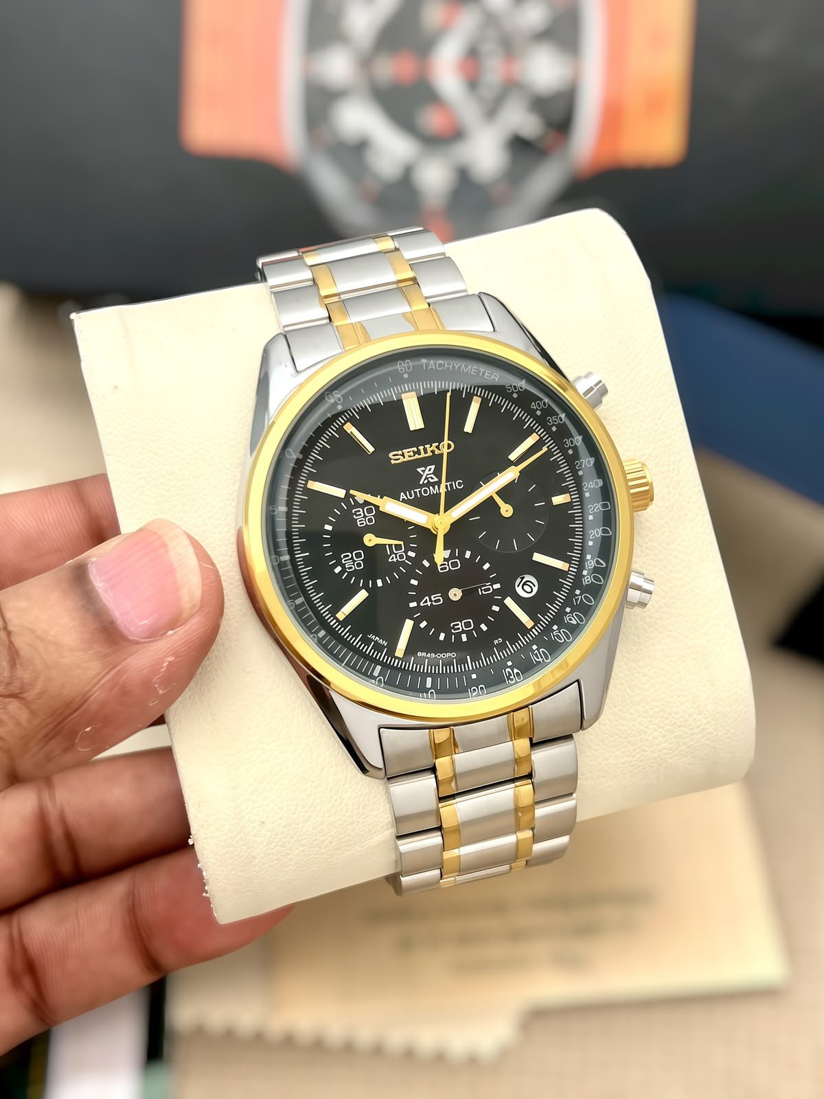Men's Executive Chronograph Watch – Anti-Allergic Metal Strap Edition