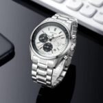 Men’s Executive Chronograph Watch – Anti-Allergic Metal Strap Edition