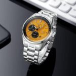 Men’s Executive Chronograph Watch – Anti-Allergic Metal Strap Edition