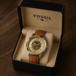 Men’s Executive Skeleton Automatic Watch – 42mm Silver Case