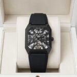 Gunmetal Open Heart Men's Designer Watch – Premium Silicone Strap