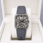 Gunmetal Open Heart Men’s Designer Watch – Premium Silicone Strap