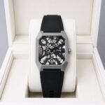 Gunmetal Open Heart Men’s Designer Watch – Premium Silicone Strap