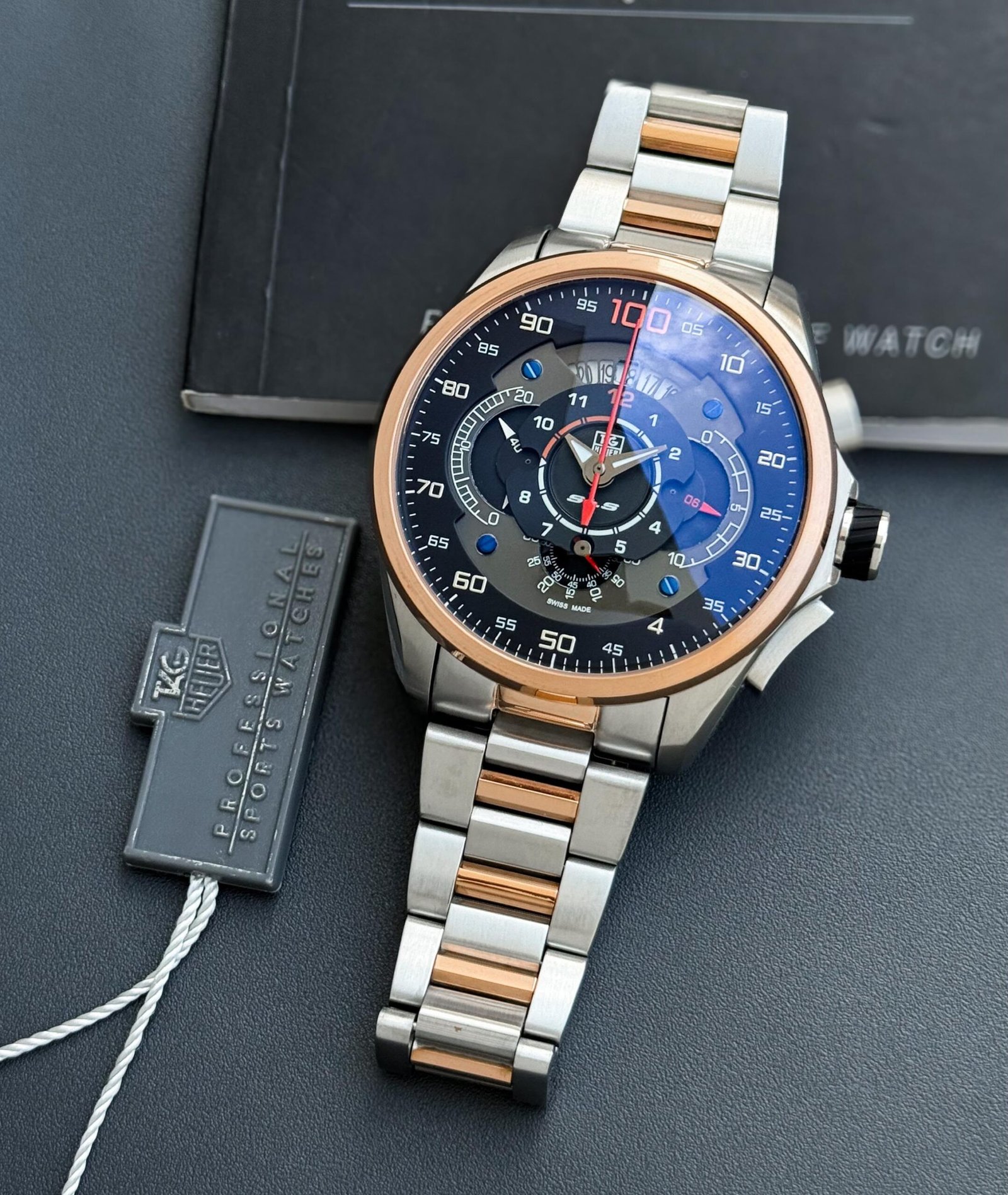 Premium Two-Tone Chronograph Men's Watch – Sapphire Glass Edition
