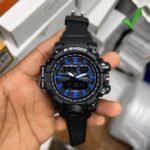 Rugged Hybrid Digital-Analog Men's Sport Watch – Shock Resistant