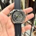 Charter Chrono Men’s Sport Watch – Gunmetal & Black Silicone 44mm