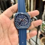 Charter Chrono Men’s Sport Watch – Gunmetal & Black Silicone 44mm