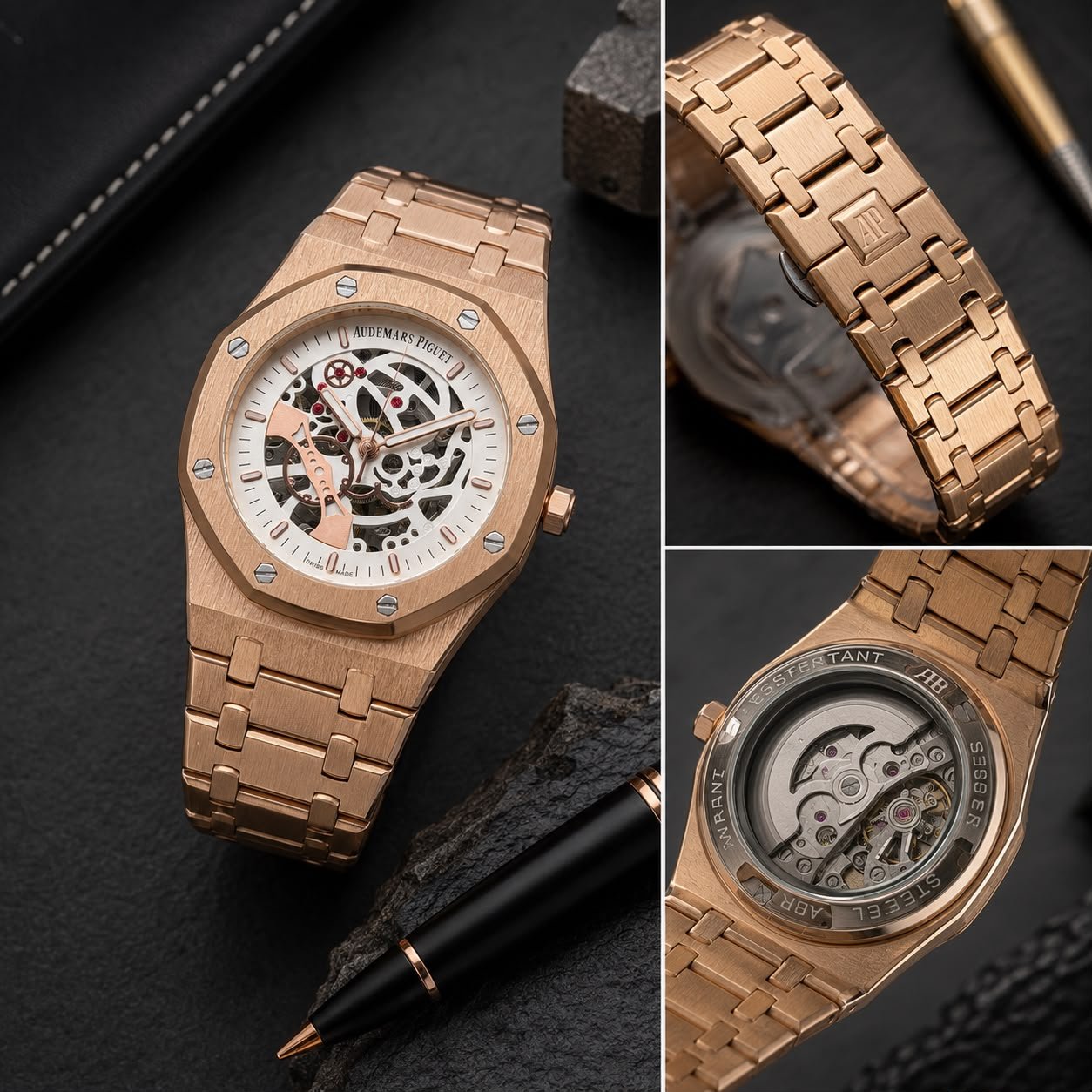 Men's Royal Skeleton Automatic Watch – Open Back Mechanical Edition