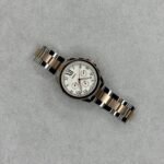 Premium Chronograph Men’s Watch – Two-Tone White Dial 42mm