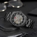 HyperChrome Skeleton Automatic Men’s Watch – Diamond Studded 44mm