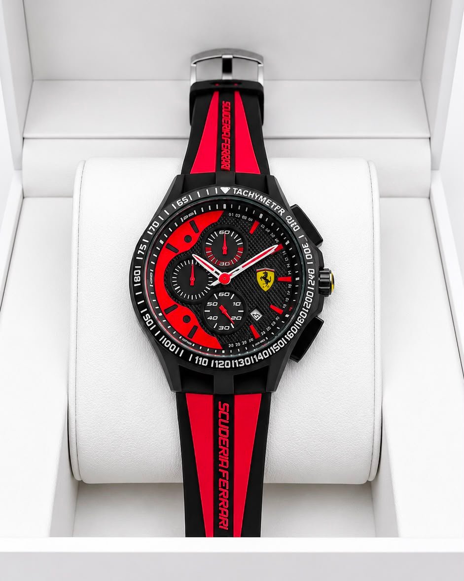 Scuderia Race Day Men's Chronograph – 43mm Sport Silicone Edition