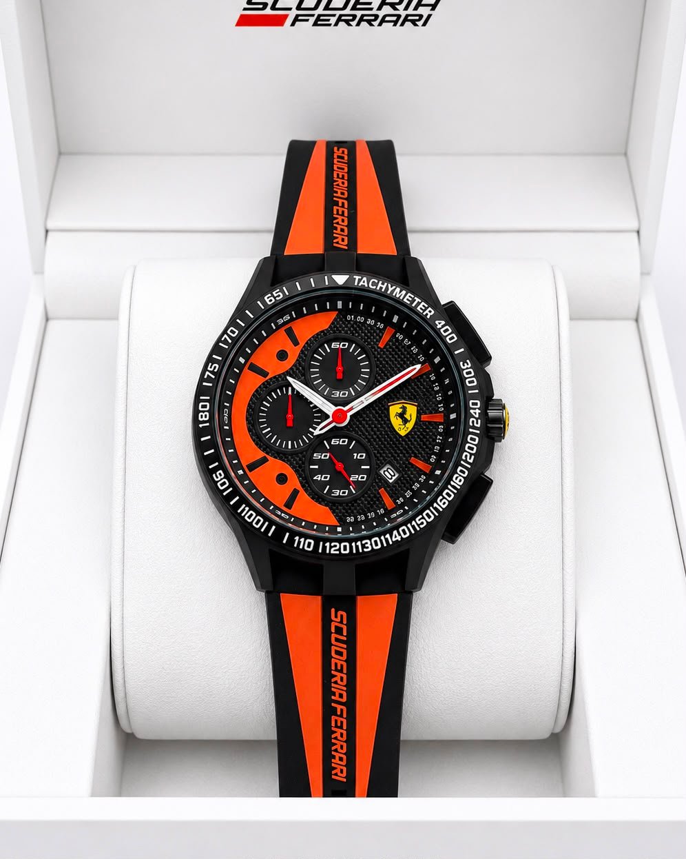 Scuderia Race Day Men's Chronograph – 43mm Sport Silicone Edition