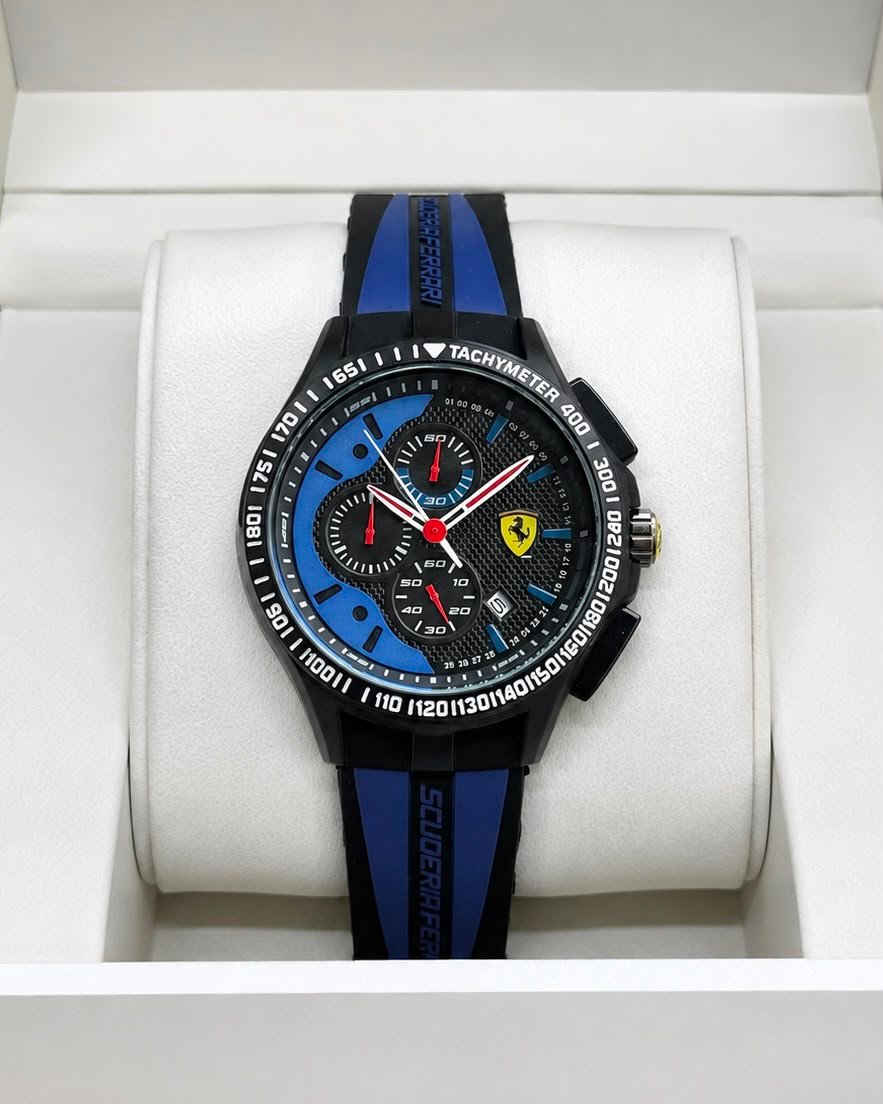 Scuderia Race Day Men's Chronograph – 43mm Sport Silicone Edition