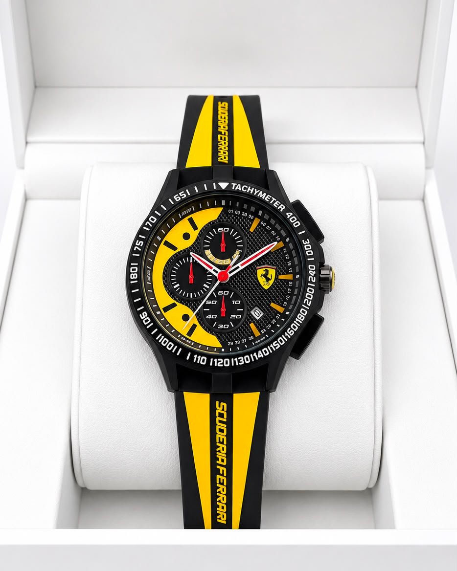 Scuderia Race Day Men's Chronograph – 43mm Sport Silicone Edition