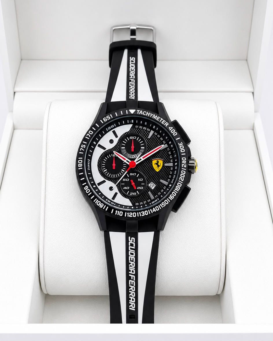 Scuderia Race Day Men's Chronograph – 43mm Sport Silicone Edition