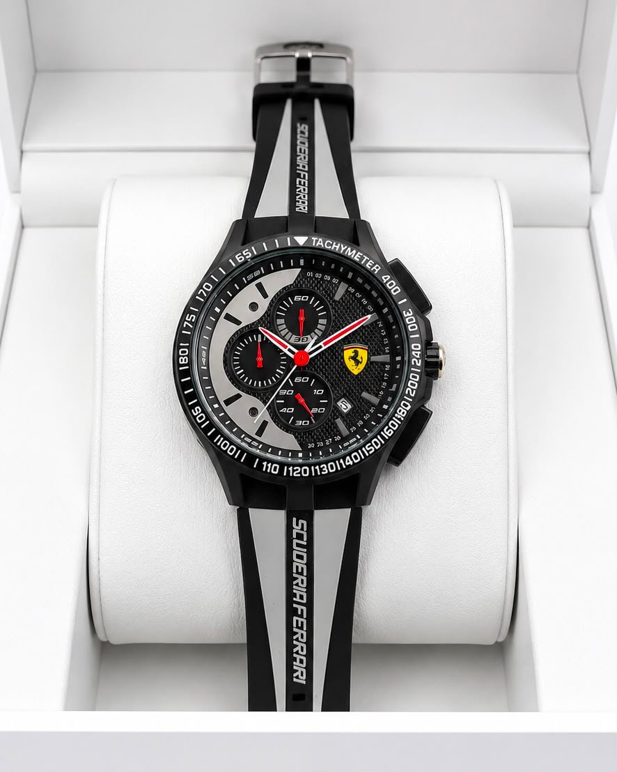 Scuderia Race Day Men's Chronograph – 43mm Sport Silicone Edition