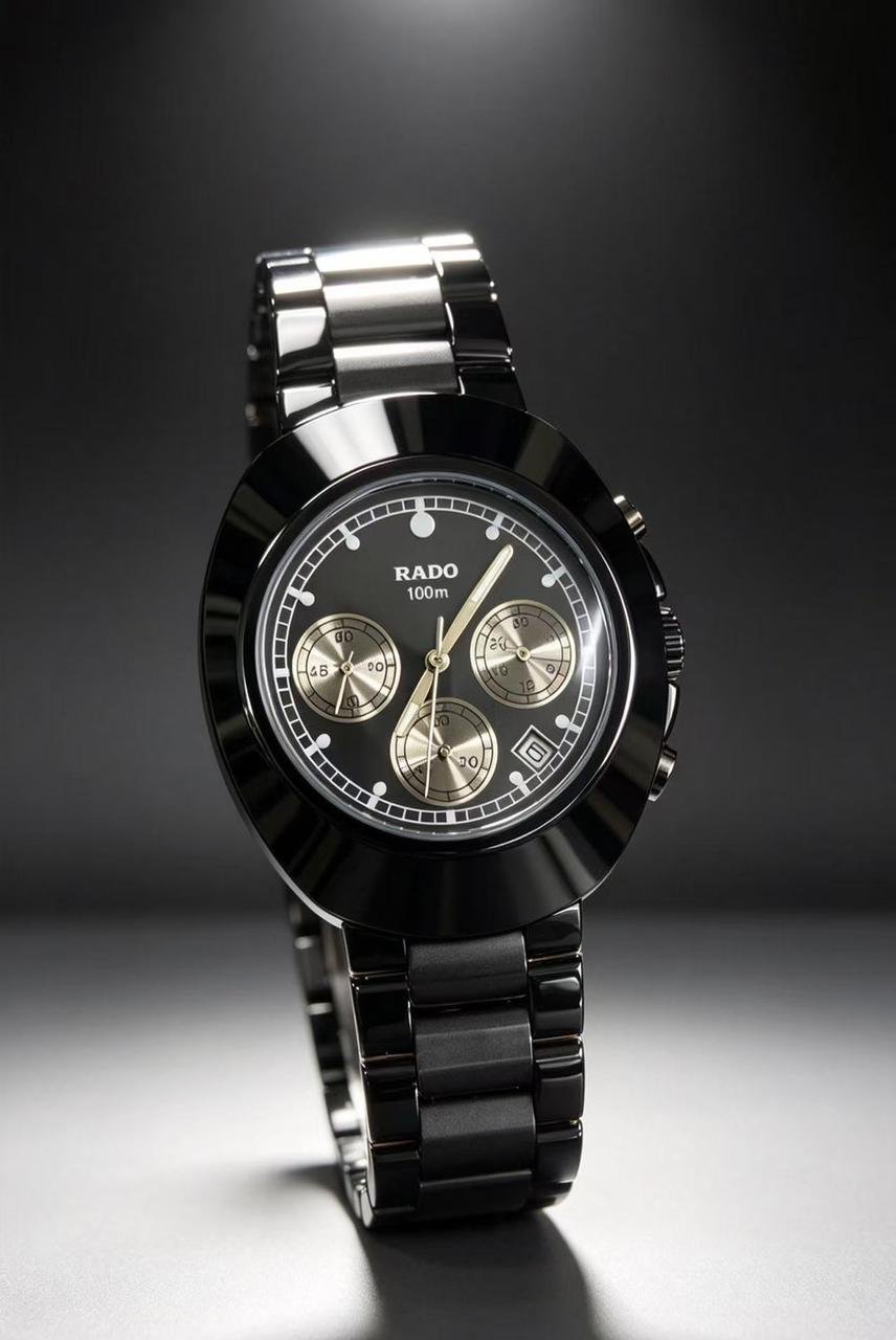 Premium Diastar Chronograph Men's Watch – 44mm Two-Tone Edition