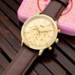 Premium Chronograph Men’s Watch – 43mm Formal Leather Edition