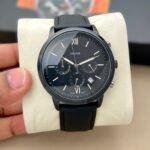 Premium Chronograph Men’s Watch – 43mm Formal Leather Edition