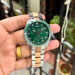 HyperChrome Luxury Men's Chronograph – Two-Tone Green Dial 44mm