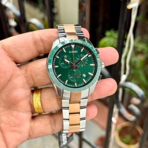 HyperChrome Luxury Men's Chronograph – Two-Tone Green Dial 44mm