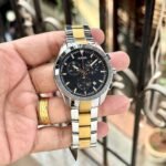 HyperChrome Luxury Men’s Chronograph – Two-Tone Green Dial 44mm