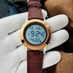Classic Digital Azan Watch – Worldwide Prayer Times & Qibla Compass