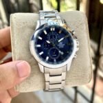 World Map Series Men’s Chronograph – Premium Blue Dial Edition