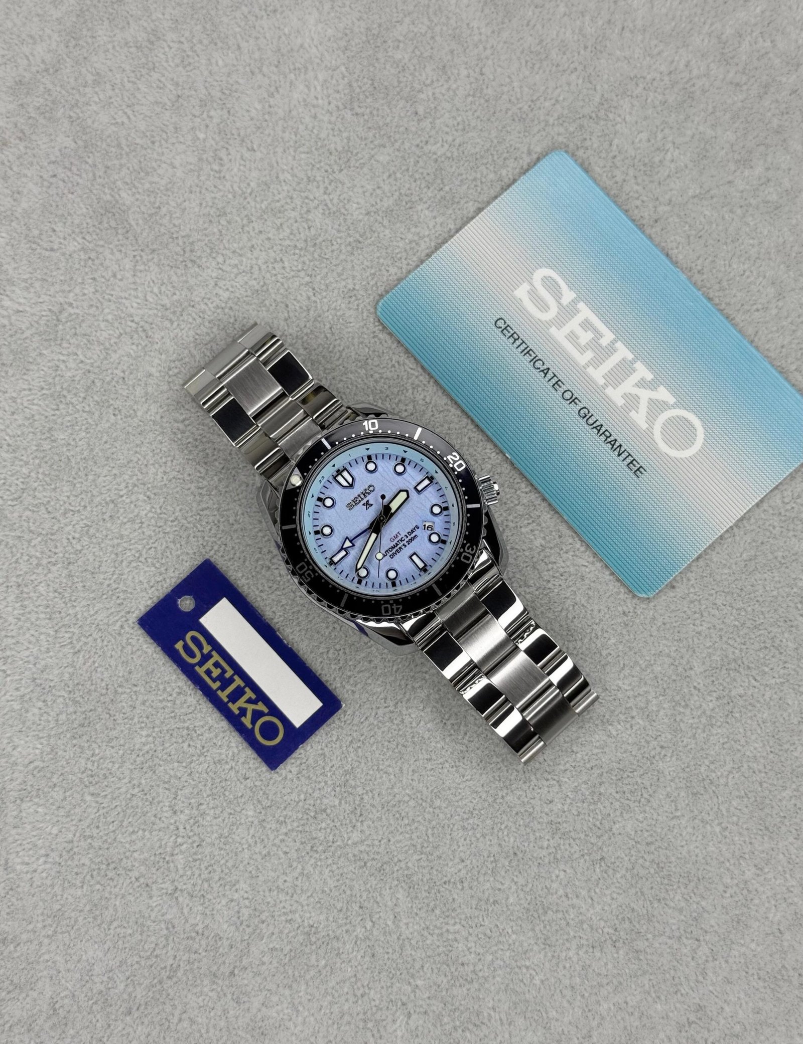 Glacier Blue GMT Men's Watch – 42mm Sapphire Glass Edition