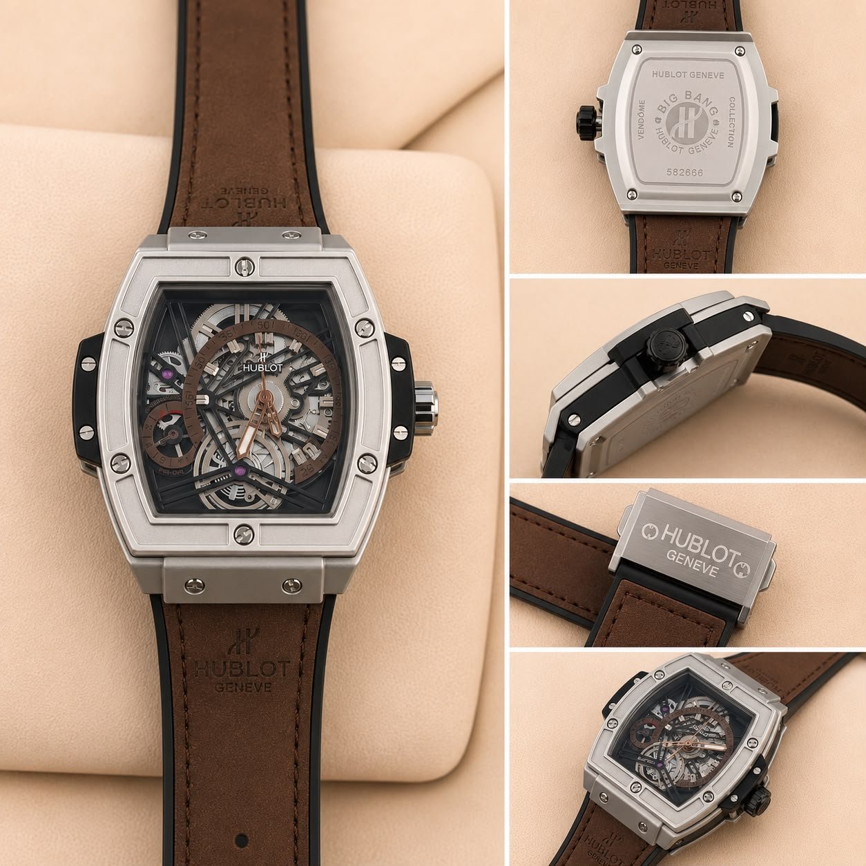 Premium Square Analog Men's Watch – Leather Strap Edition