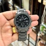 Men’s Grant Chronograph Watch – All-Black Stainless Steel Edition