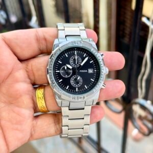 Men's Grant Chronograph Watch – All-Black Stainless Steel Edition
