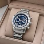 Premium Super Slim Men’s Watch – Date Display & Metal Strap Edition
