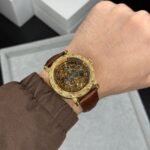 Men’s Luxury Skeleton Automatic Watch – Open Back 42mm Edition