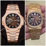 Nautilus Automatic Rose Gold Men’s Watch – Gradient Brown 41mm