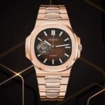 Nautilus Automatic Rose Gold Men’s Watch – Gradient Brown 41mm