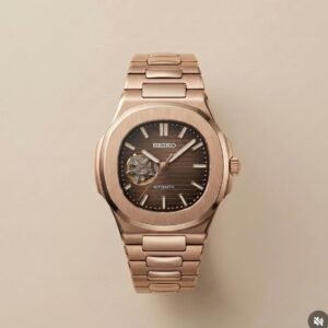 Nautilus Automatic Rose Gold Men's Watch – Gradient Brown 41mm