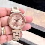 Sofie Collection Rose Gold Women’s Watch – Diamond Studded 38mm