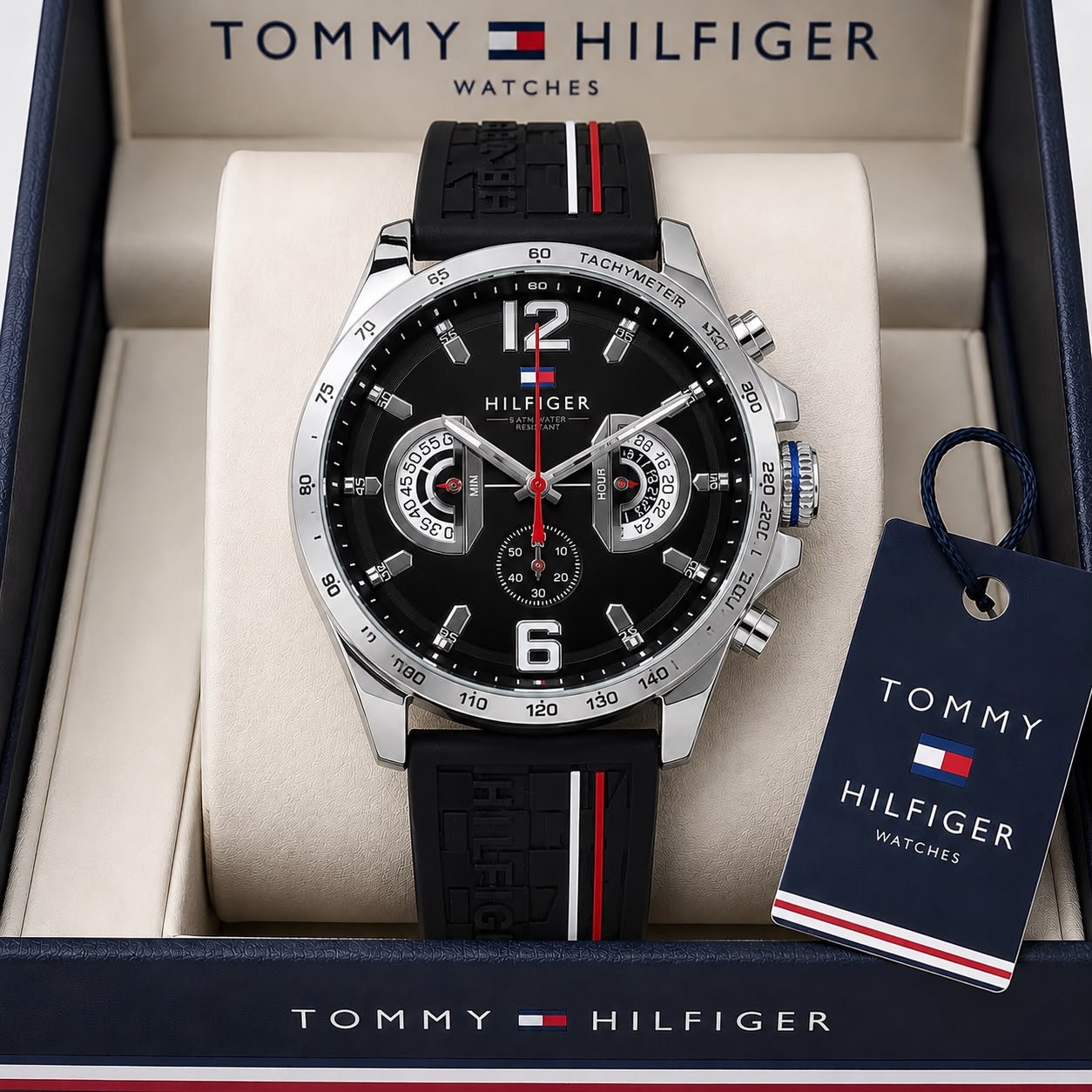 Modern Decker Chronograph Men's Watch – 43mm Transparent Dial Edition