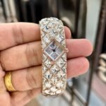 Curiosa Crystal Bangle Women’s Watch – Diamond-Shaped Silver Dial